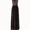AKRIS Techno Tulle Gown With Croquis Embroidery