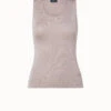 AKRIS Silk Stretch Knit Tank Top