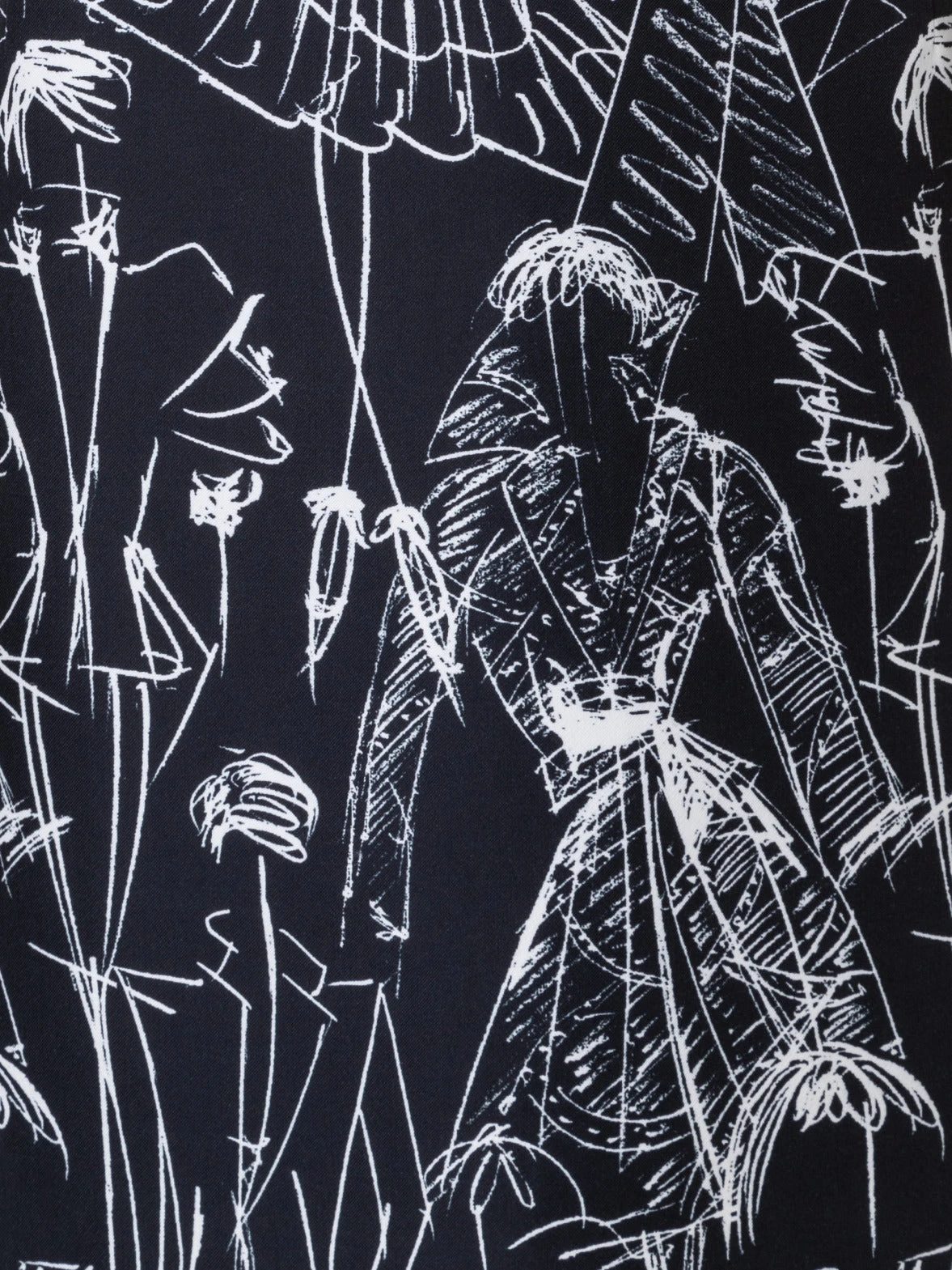 AKRIS Cotton Silk Double-Face Sheath Dress With Croquis Print - Image 5