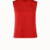 AKRIS Sea Island Cotton Knit Tank Top