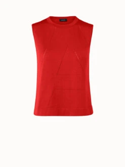 AKRIS Sea Island Cotton Knit Tank Top