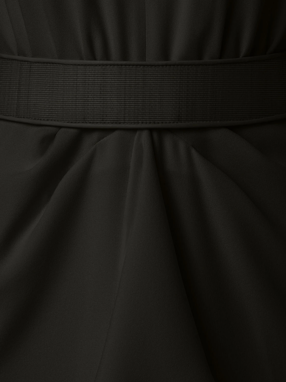 AKRIS Envers Satin Dress With Horsehair Belt - Image 7