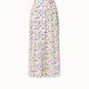 AKRIS Cotton Voile Long Skirt With Heart Print