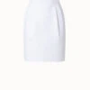 AKRIS Cotton Double-Face Short Skirt