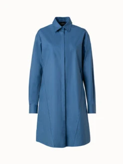 AKRIS Cotton Gabardine Shirt Dress