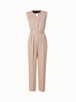 AKRIS Cotton Silk Serge Jumpsuit
