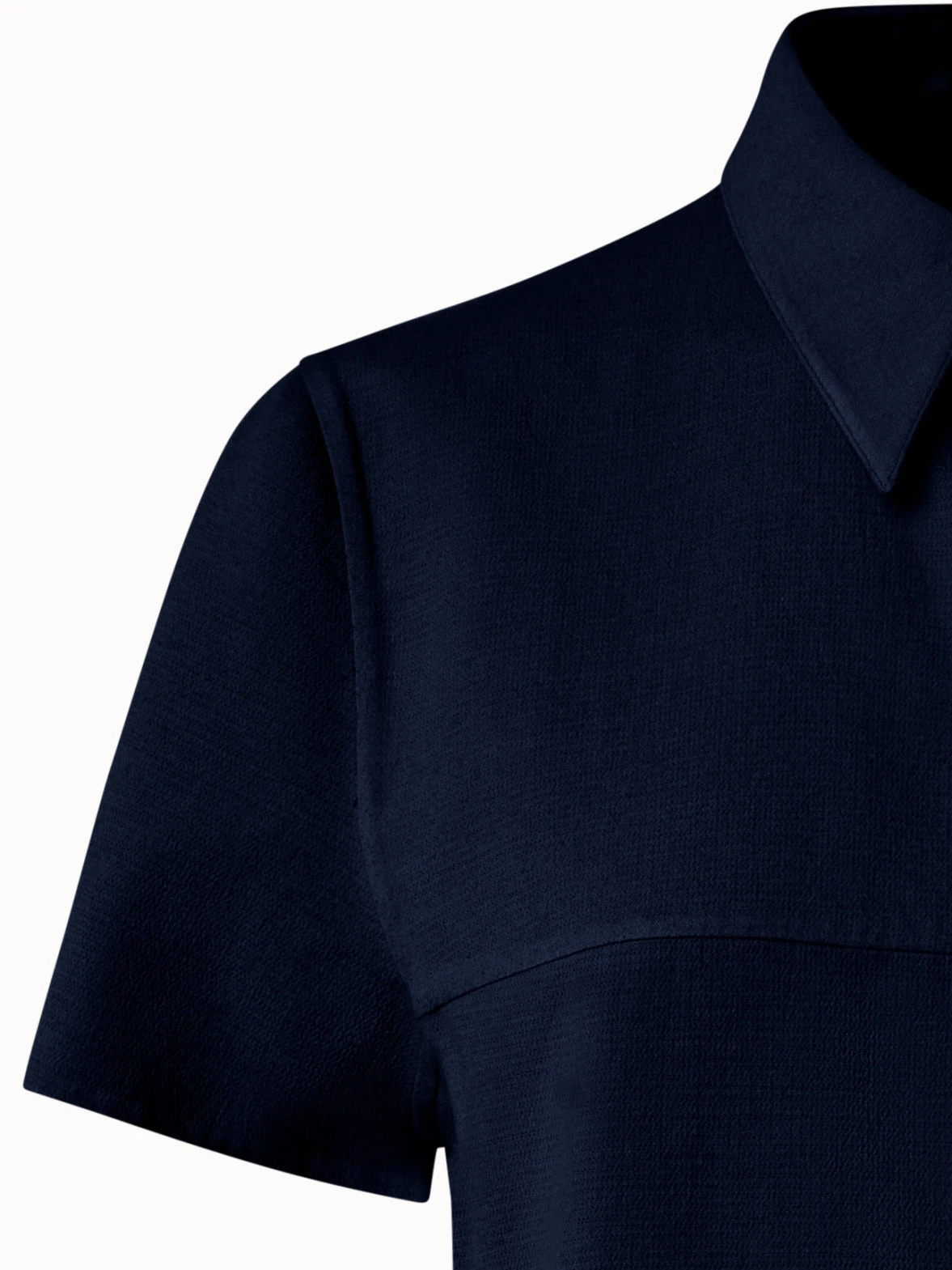 AKRIS Cotton Silk Stretch Double-Face Shirt Dress - Image 4