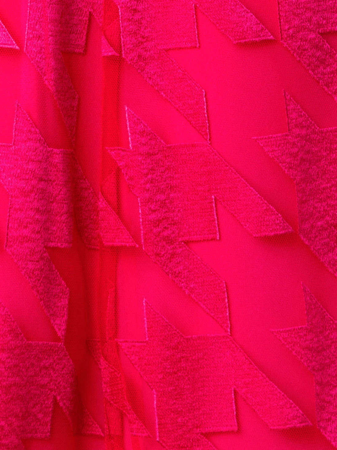 AKRIS Houndstooth Embroidery On Tulle Dress - Image 5