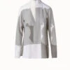 AKRIS Silk Crêpe Blouse With Composed Letters Print